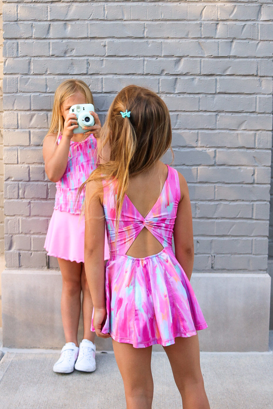 Pink Tie Dye Tennis Dress Yogababy Clothing Pink Tie Dye Tennis Dress Yogababy Clothing